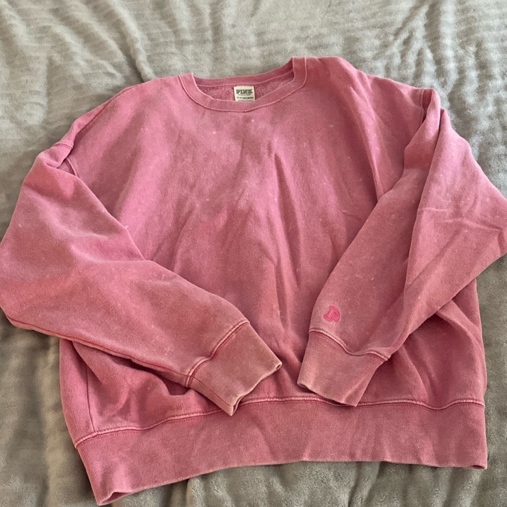 PINK oversized Crewneck